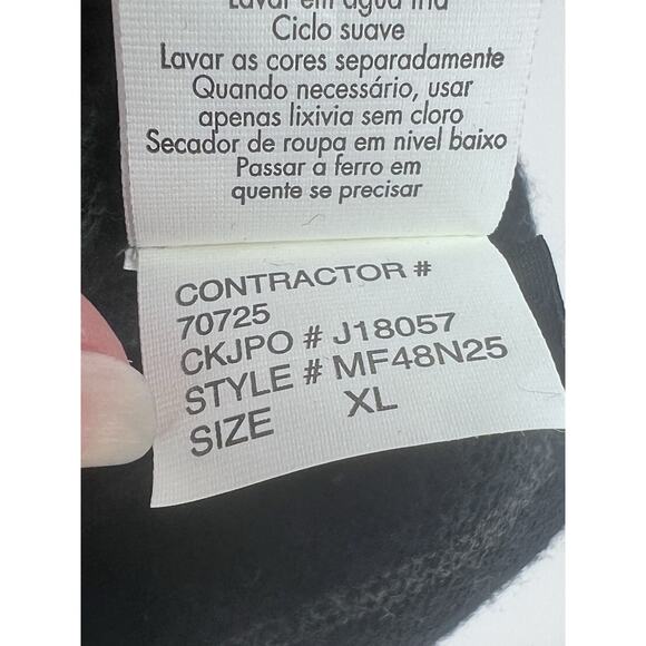 Y2K CALVIN KLEIN V-Neck Sweater Vest Adult XL Eagle Skull Graphic Print Grandpa - Picture 9 of 13